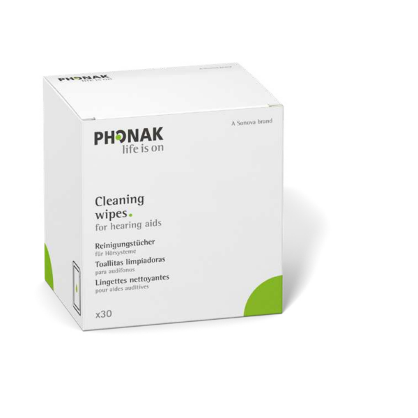 Čisticí ubrousky na ušní tvarovky Phonak 30 ks