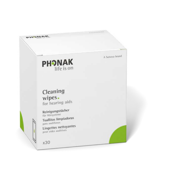 Čisticí ubrousky na ušní tvarovky Phonak 30 ks