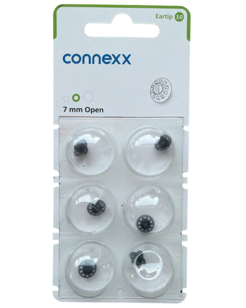 Sluchátkový nástavec Signia Connexx Eartip 3.0 otevřený 7 mm