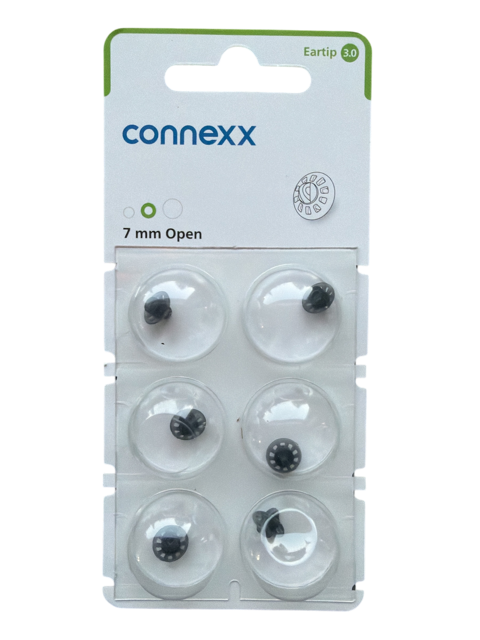 Sluchátkový nástavec Signia Connexx Eartip 3.0 otevřený 7 mm