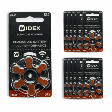 Baterie Widex 312 pro sluchadla - 10 blistrů (60 kusů)